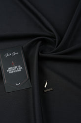 Black Dobby Unstitched Fabric