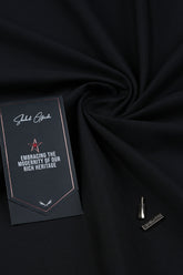 Black Luxury Unstitched Fabric