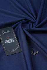 Navy Blue Wash n Wear Unstitched Fabric