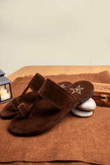 Brown Sueded Kolhapuri