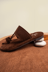 Brown Sueded Kolhapuri