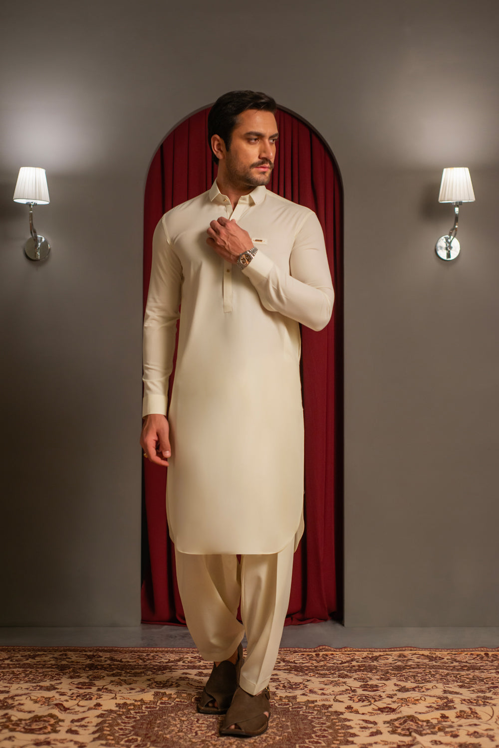 Boski Dobby Designer Kameez Shalwar