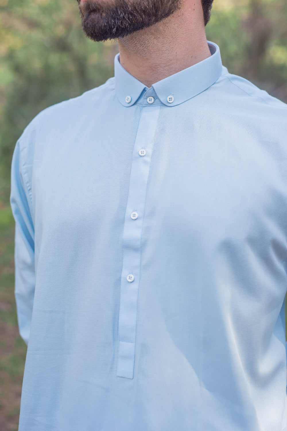 Light Sky-Blue Kurta Pajama