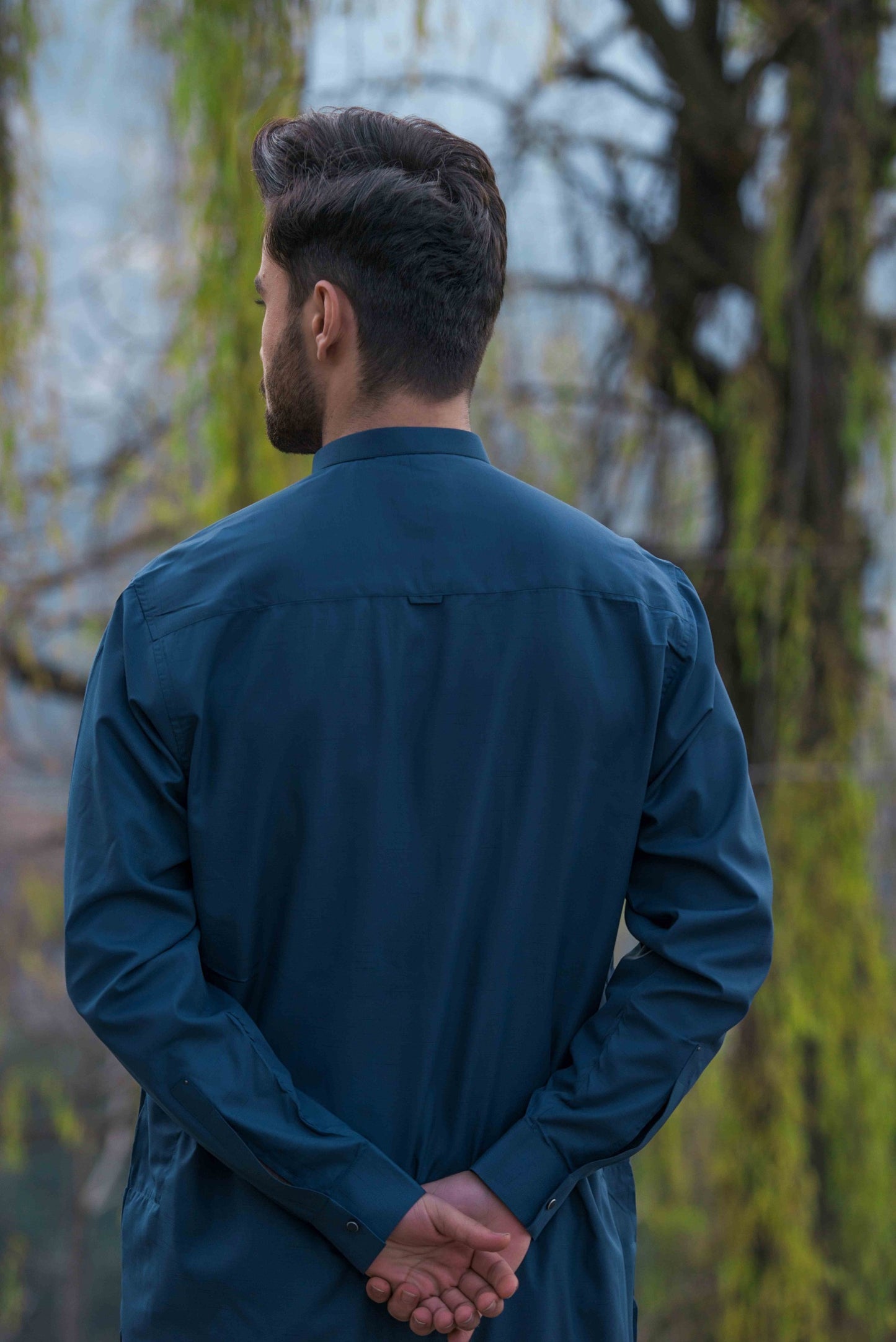 Space Blue Kameez Shalwar