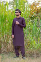 Burgundy Kameez Shalwar