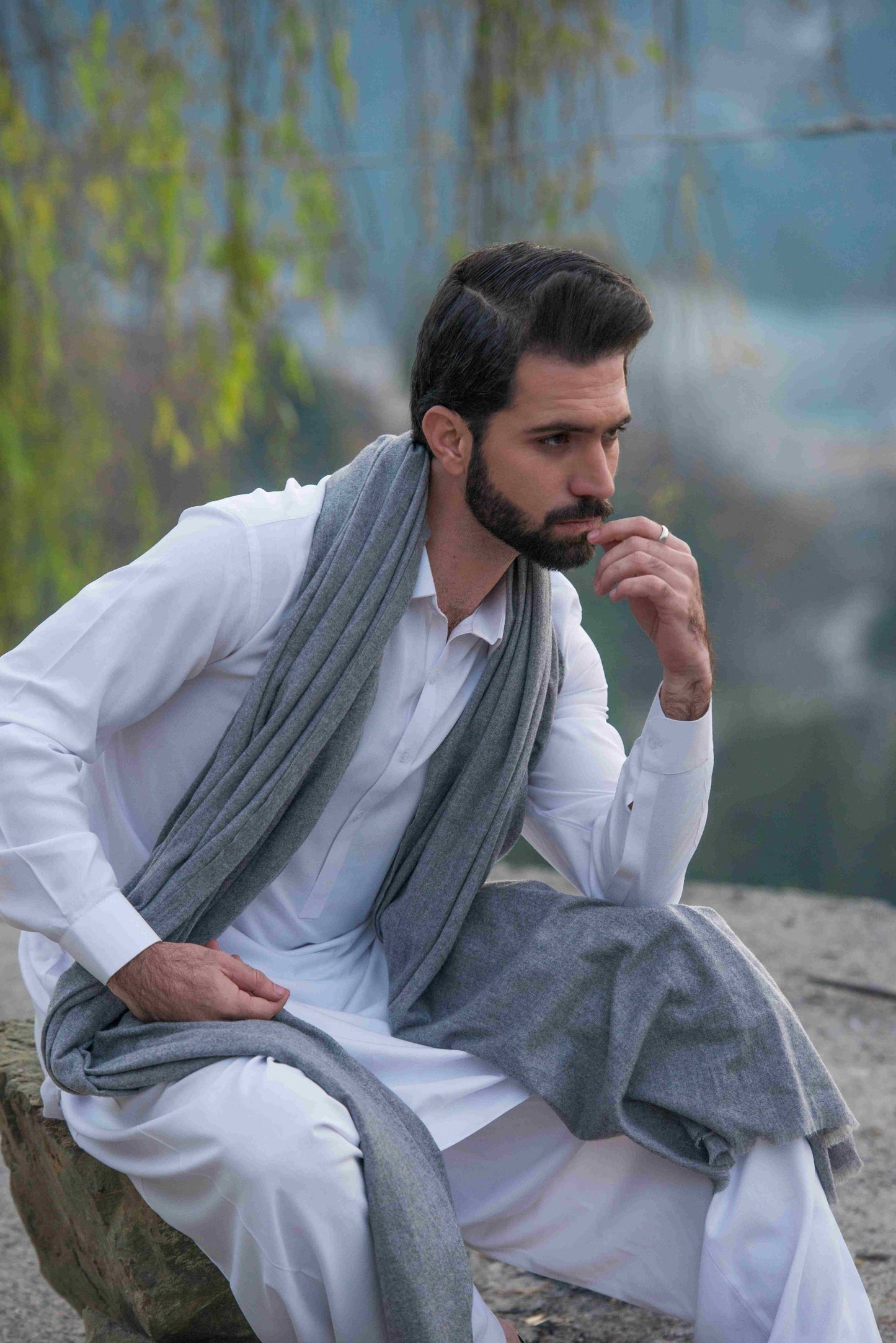 Classic White Kameez Shalwar