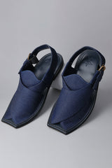 Denim Blue Charsadda Sandal