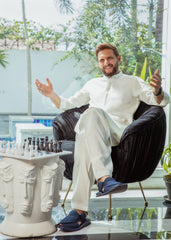 PURE WHITE KAMEEZ SHALWAR