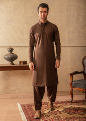DARK BROWN KAMEEZ SHALWAAR