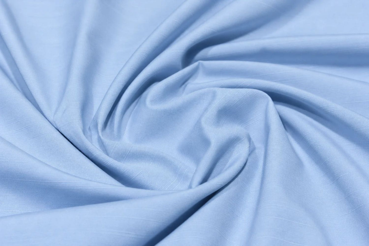 Sky Blue Textured Wash N Wear Unstitched Fabric