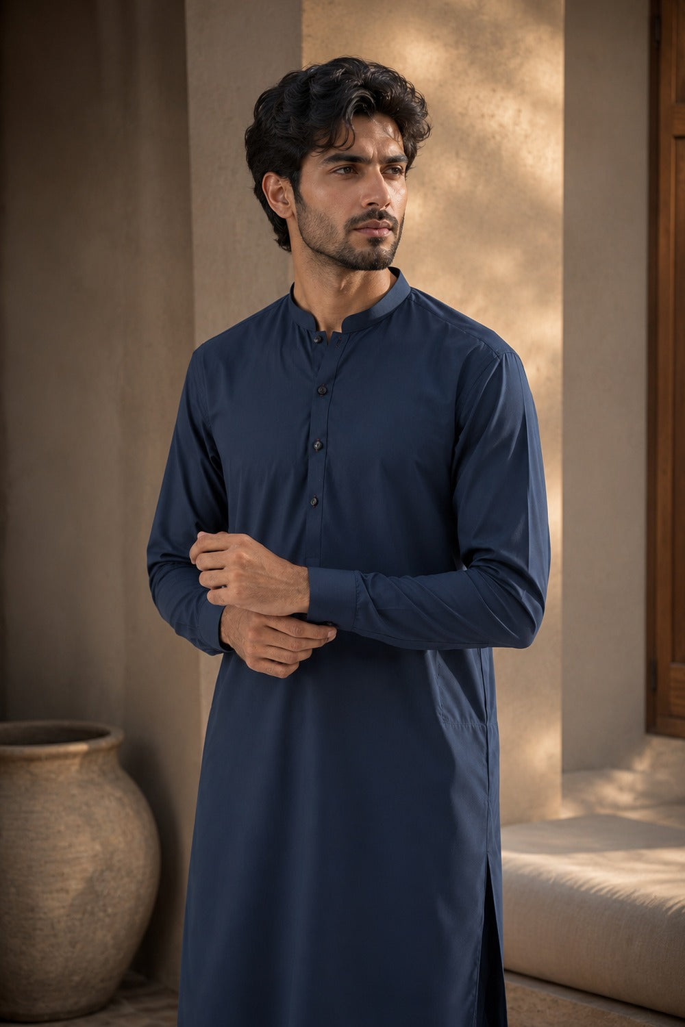 Navy Blue Kurta Pajama