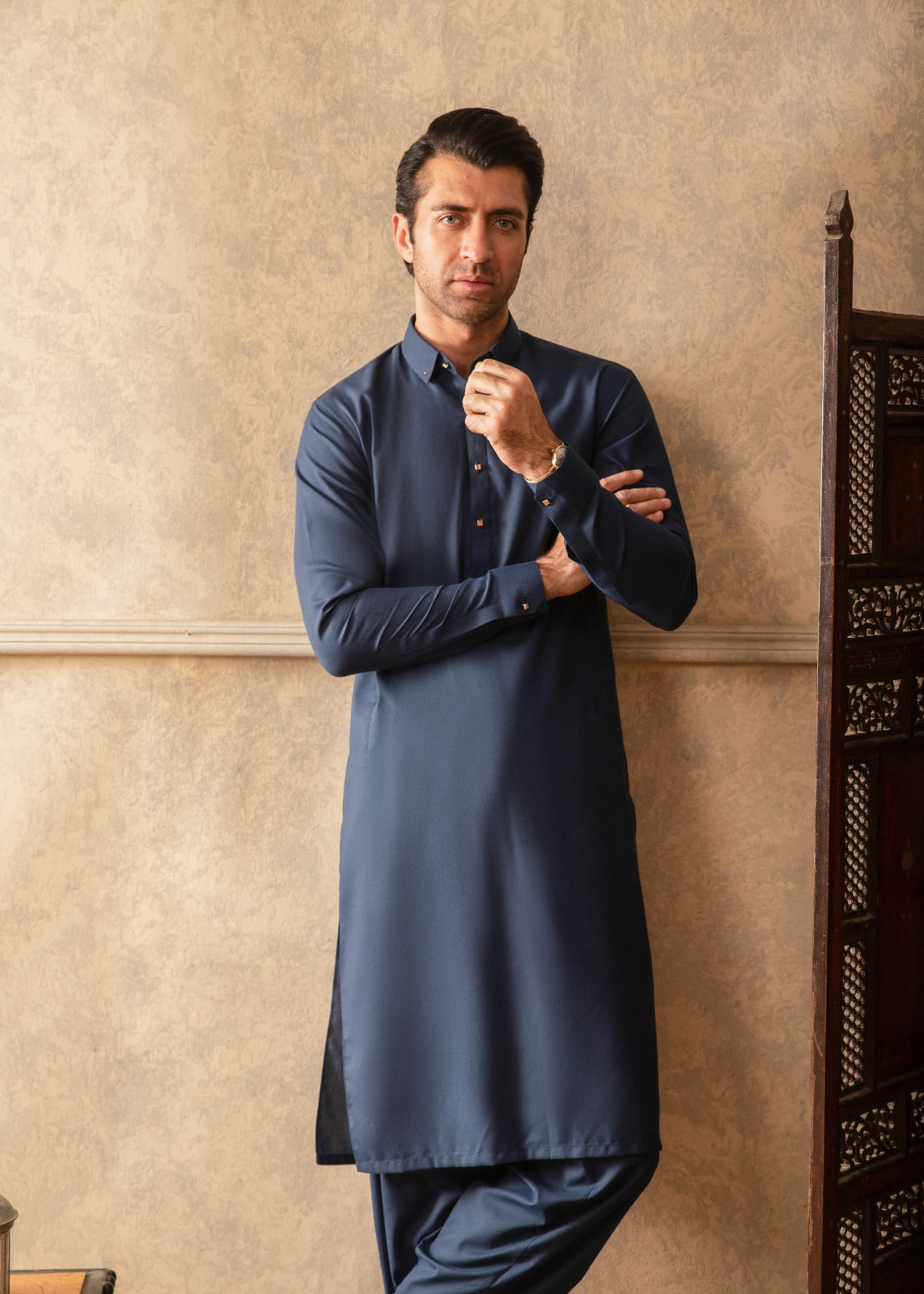Blue Signature Unstitched Fabric
