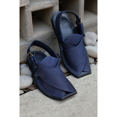 Denim Blue Charsadda Sandal