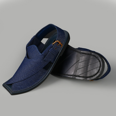 Denim Blue Charsadda Sandal