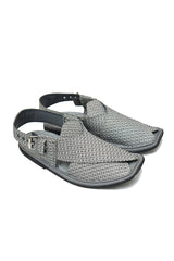 Grey Jacquard Peshawari Sandal