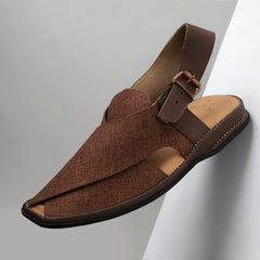 JUTE BROWN PESHAWARI CHAPPALS
