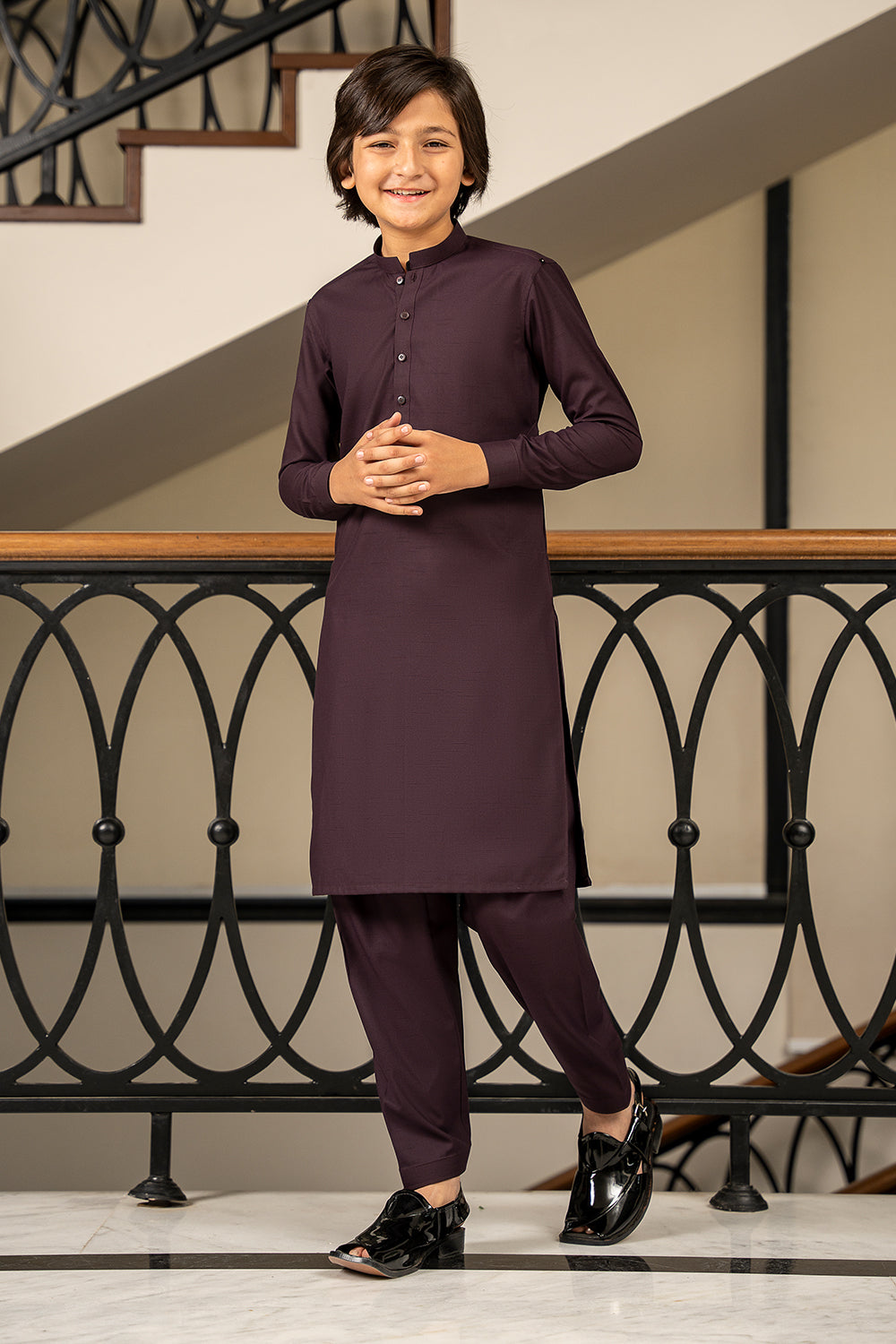 Kid’s Purple Kameez Shalwar