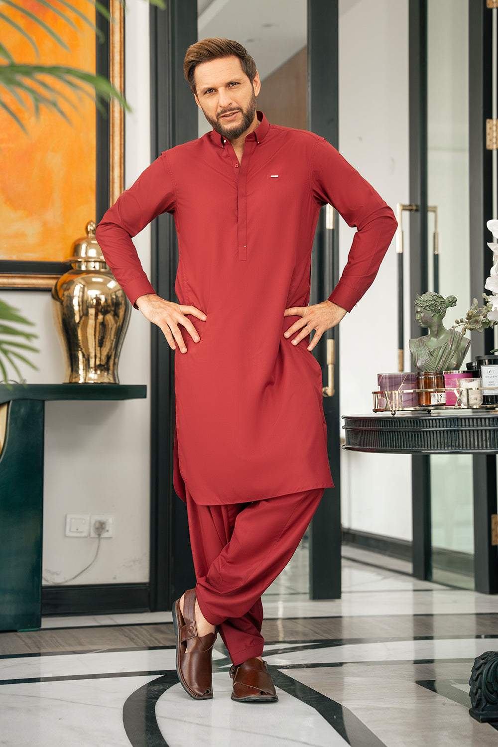 Red Kameez Shalwar