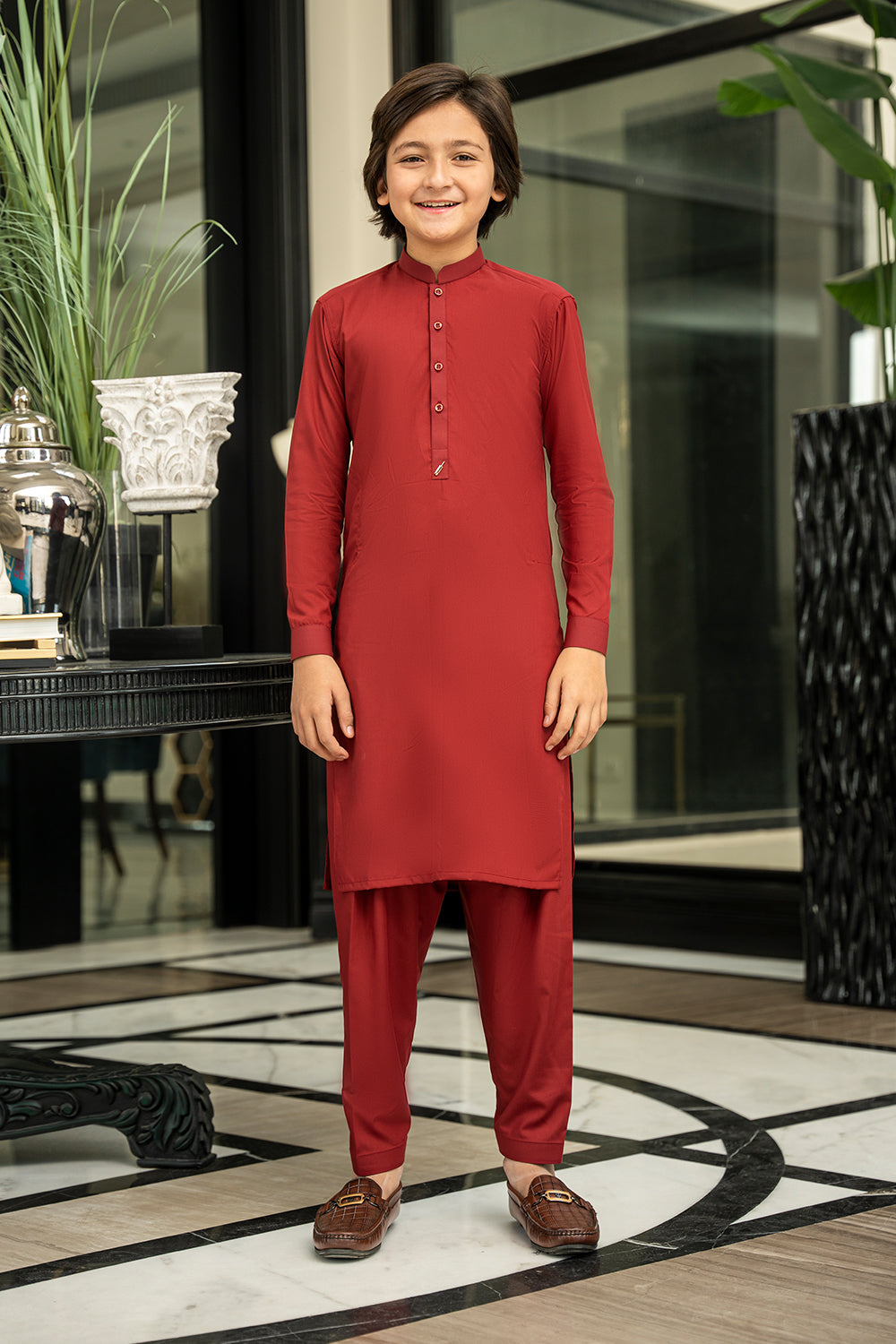 Kid’s Red Kameez Shalwar