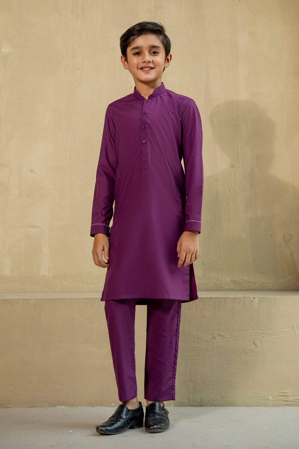 Kid’s Magenta Purple Kurta Pajama