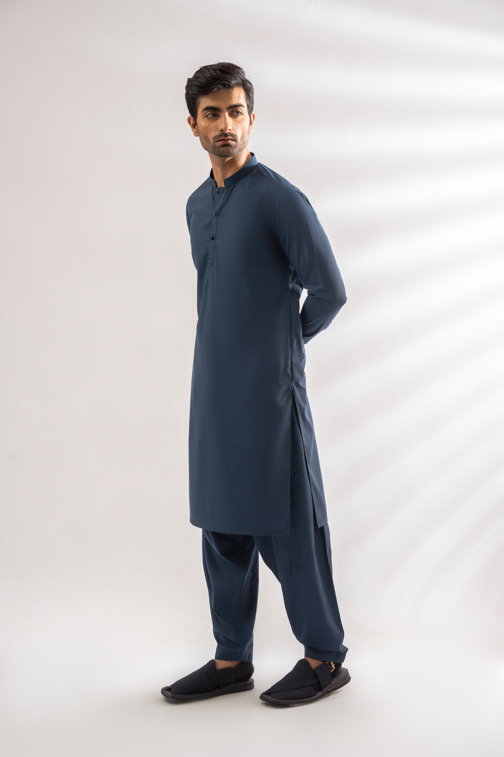 Sapphire Blue Kameez Shalwar