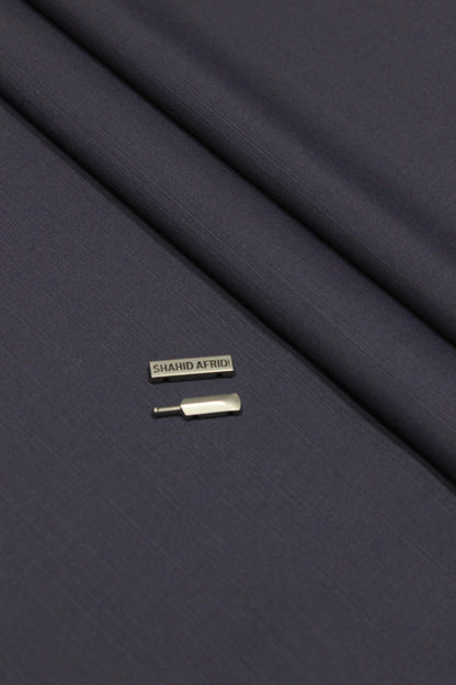 Dark Muave Gray Textured Wash n Wear Unstitched Fabric
