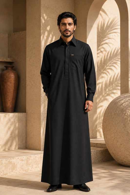 Black Arabic Thobe