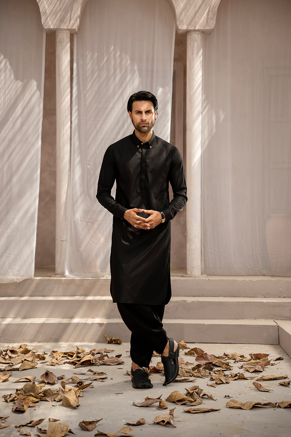 Midnight Black Kameez Shalwar