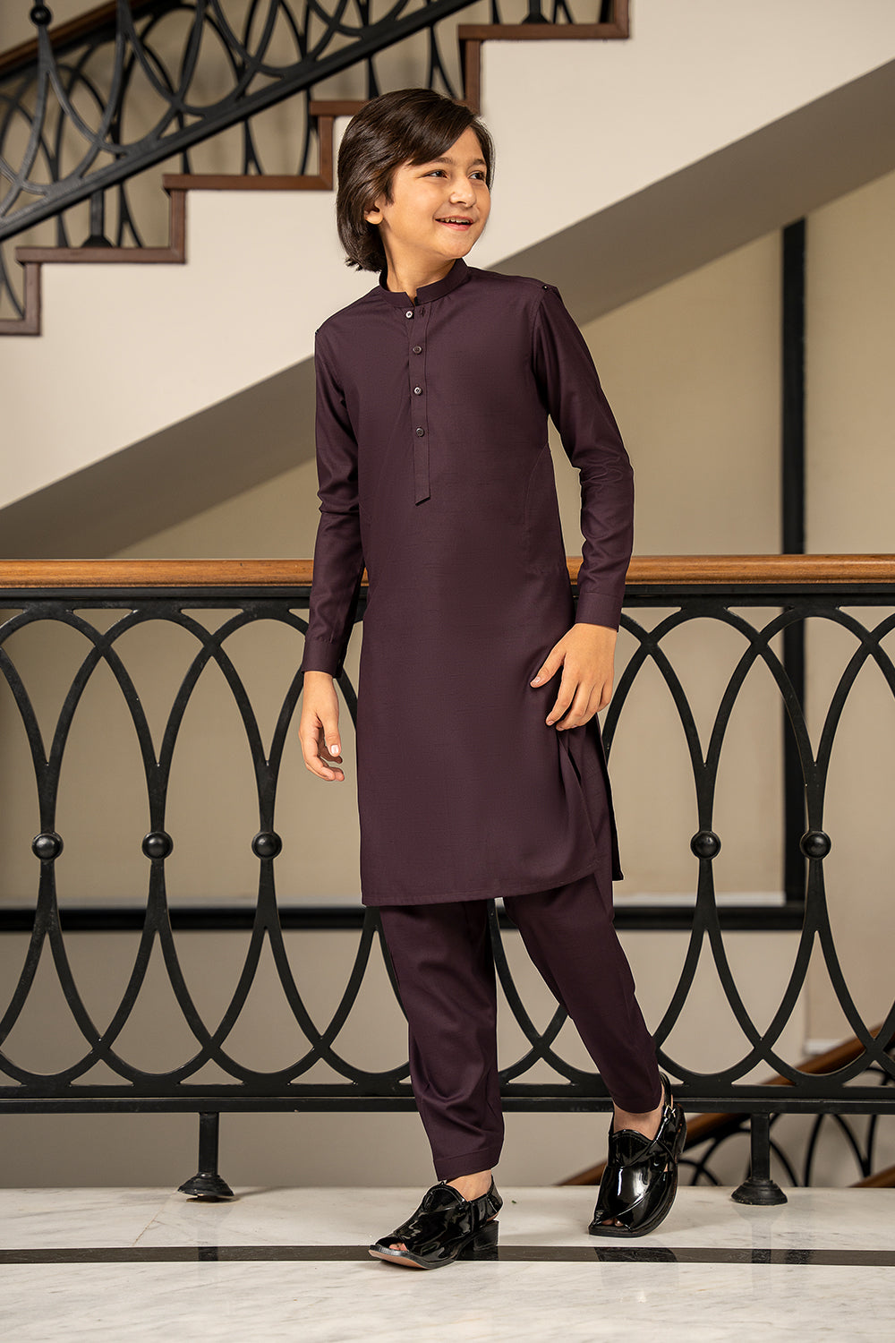 Kid’s Purple Kameez Shalwar