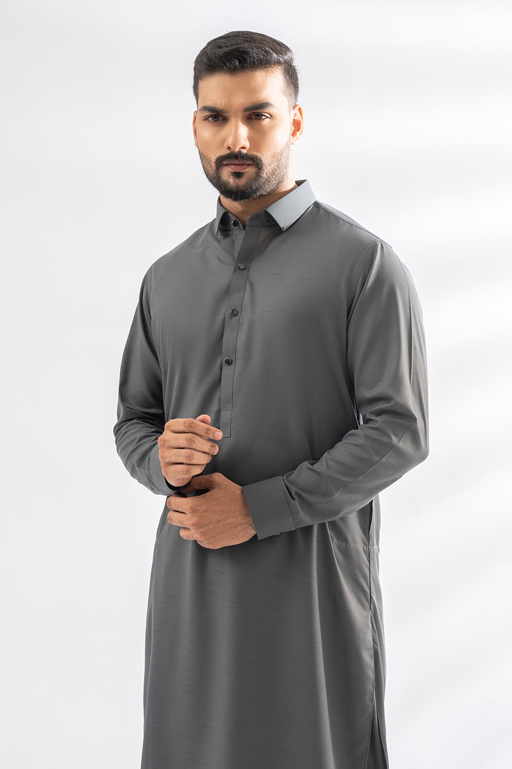 Iron Gray Kameez Shalwar