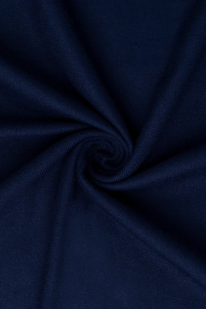 Navy Blue Woolen Shawl