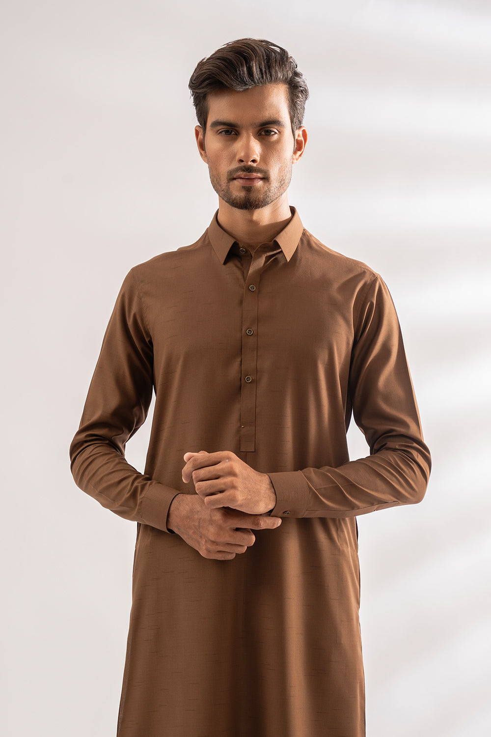 Otter Brown Kameez Shalwar