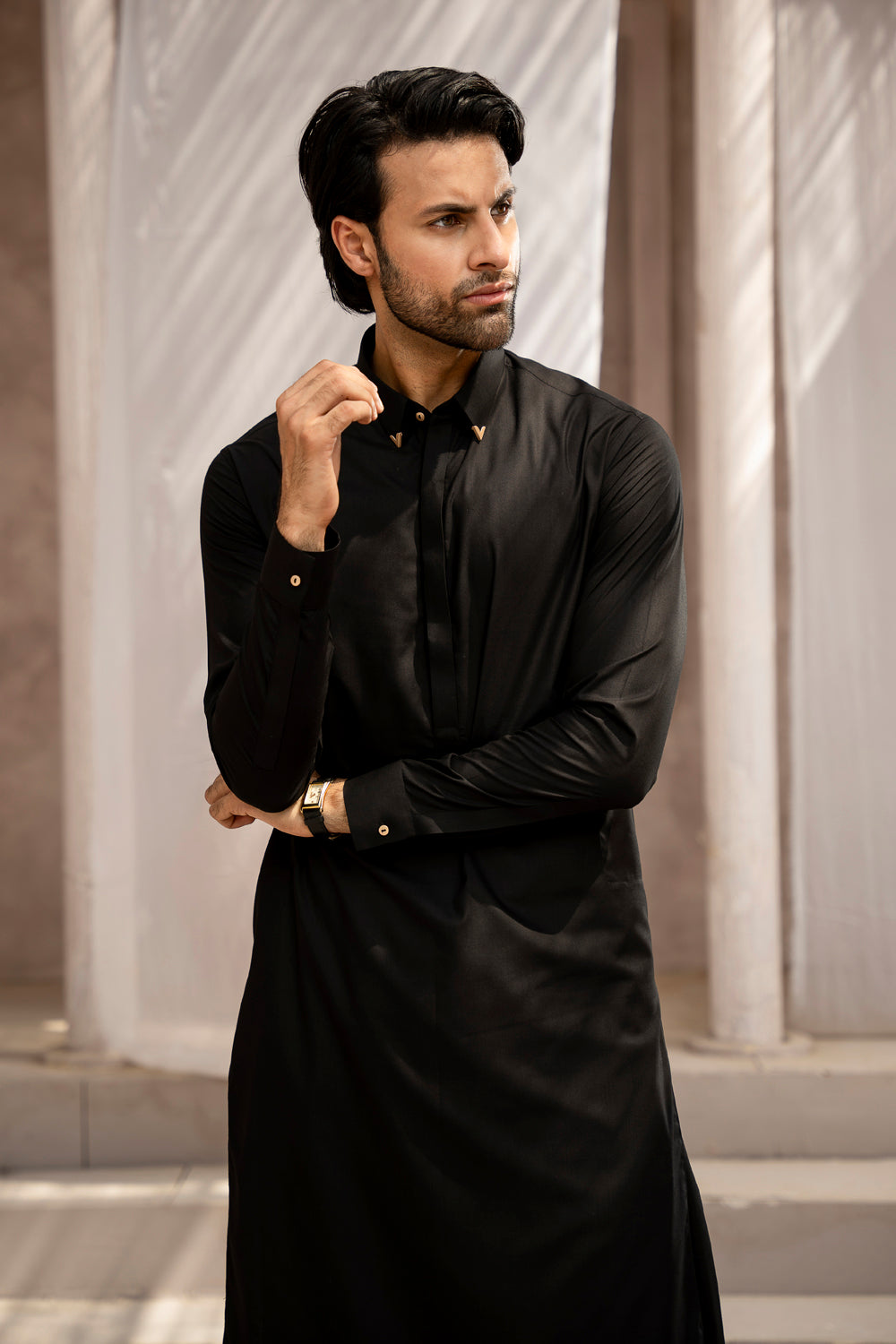 Midnight Black Kameez Shalwar