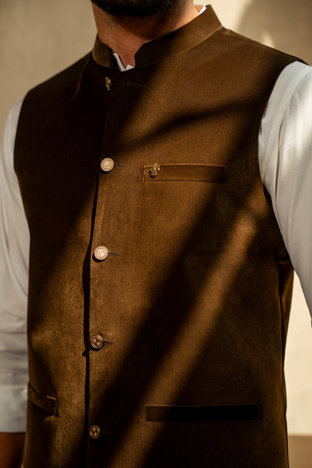 Brown Corduroy Waistcoat