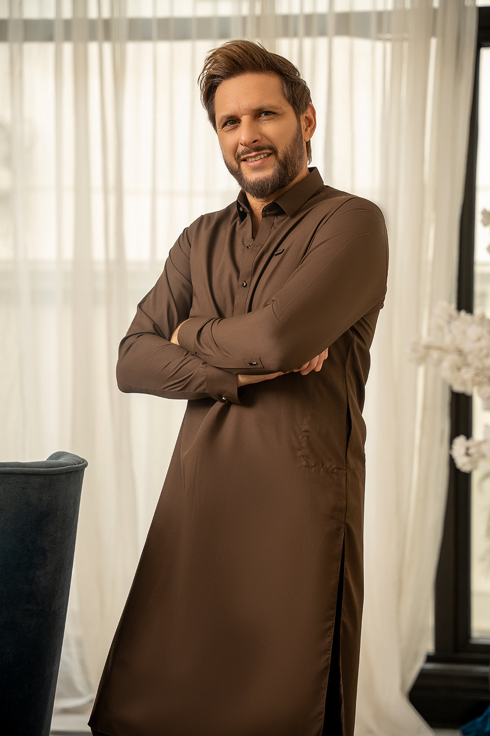 Chocolate Brown Kameez Shalwar