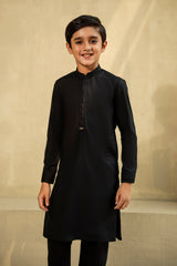 Kid’s Midnight Black Kurta Pajama