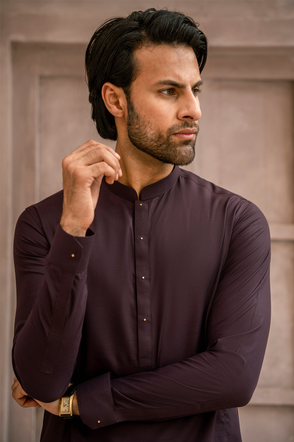 Deep Purple Kameez Shalwar