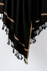 Black Woolen Shawl