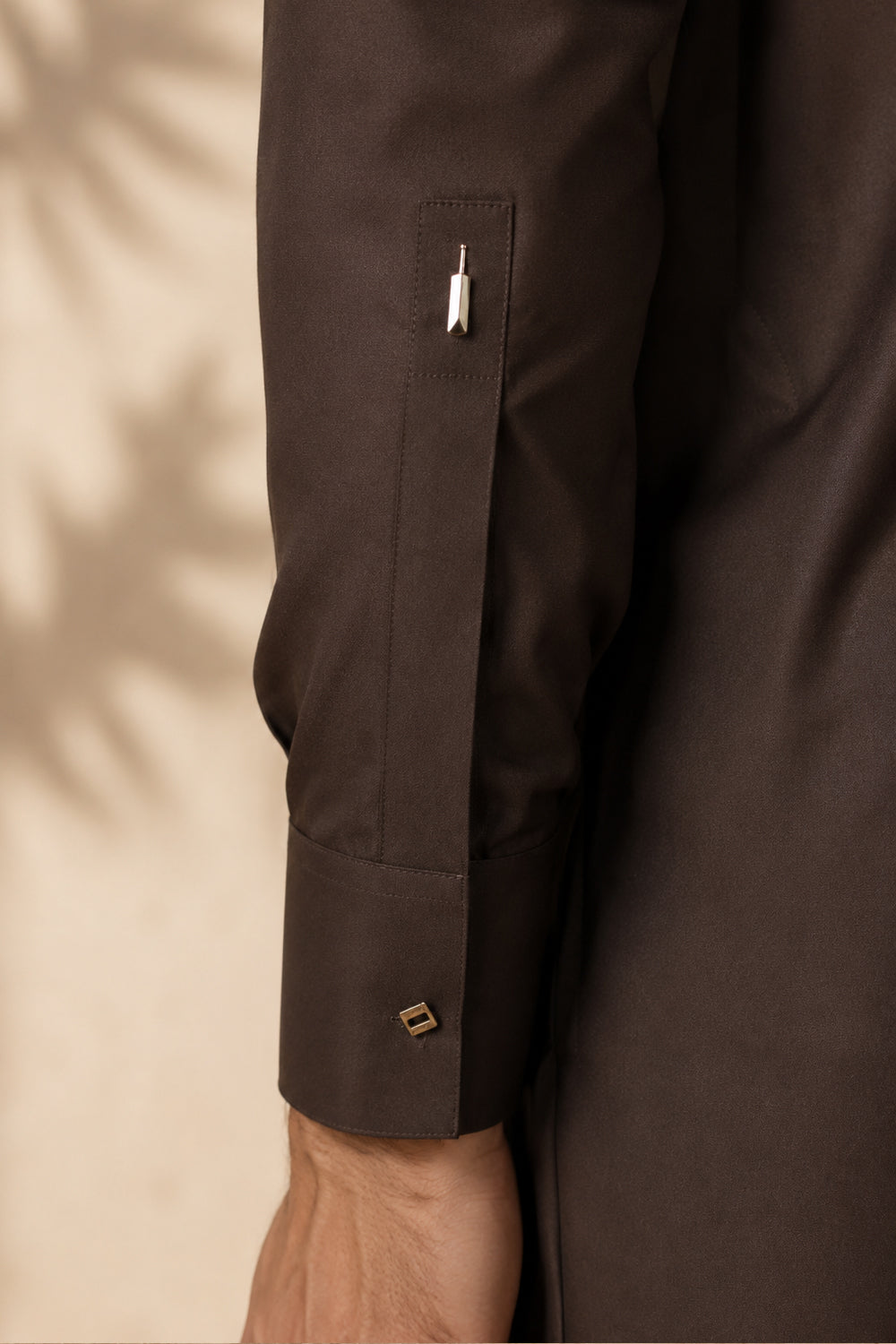 Brown Two-Tone Arabic Thobe