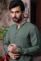 Leaf-Green Kurta Trousers