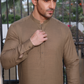 Copper Brown Two-Toned Kameez Shalwar