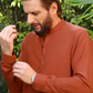 Copper Rust Blended Kameez Shalwar