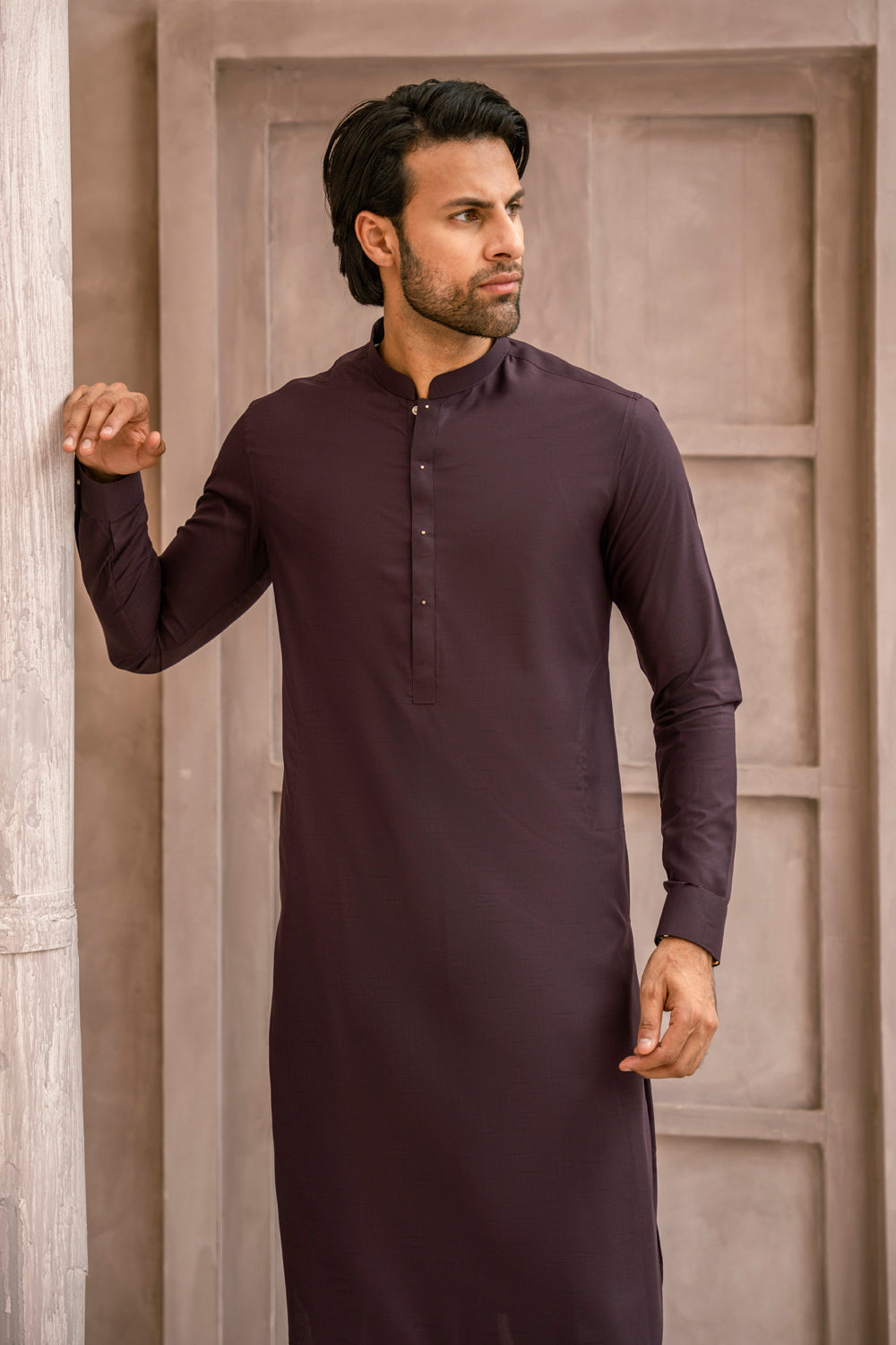 Deep Purple Kameez Shalwar