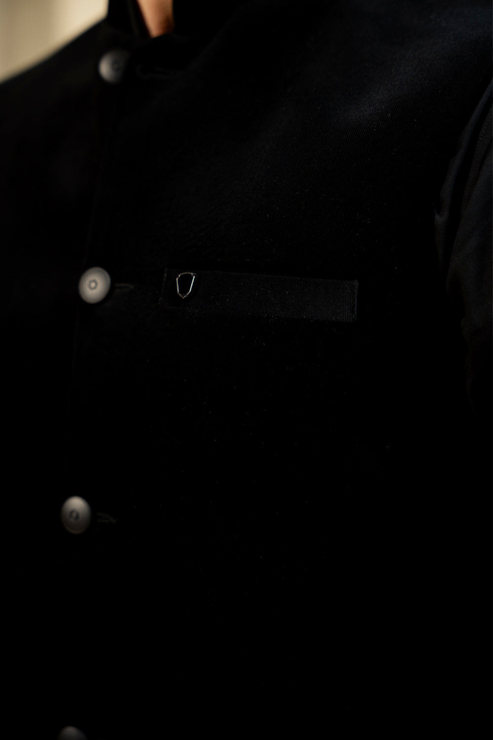 Black Corduroy Waistcoat