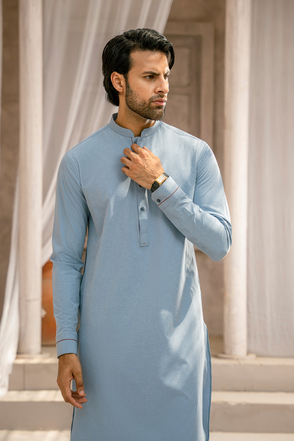 Polo Blue Kurta Pajama