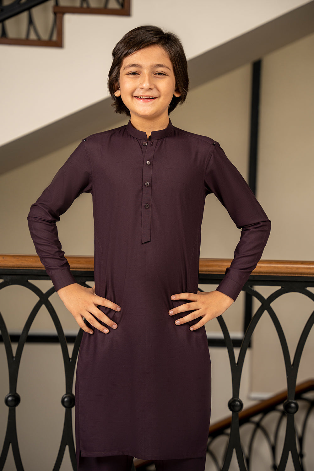 Kid’s Purple Kameez Shalwar