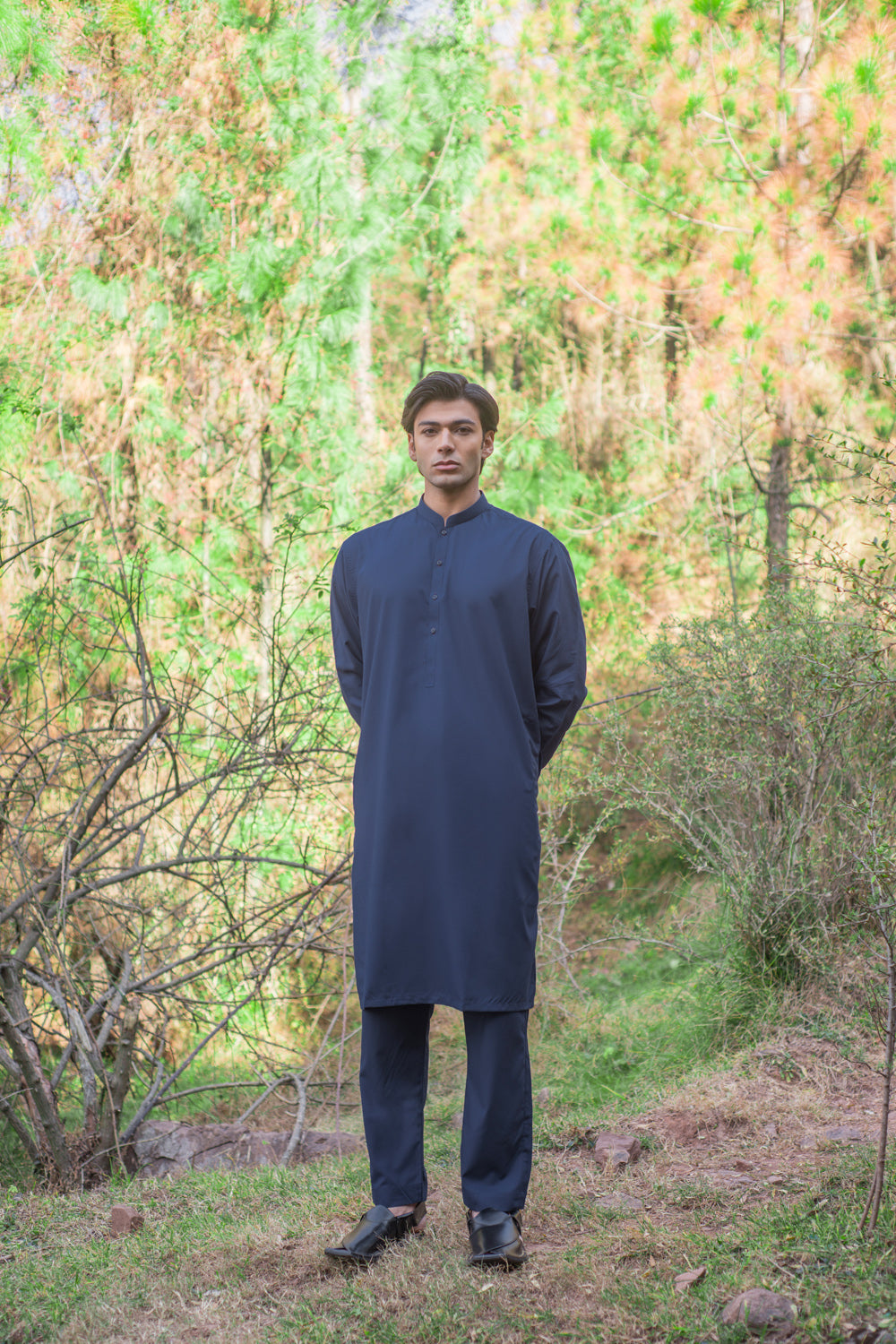 Navy Blue Kurta Pajama