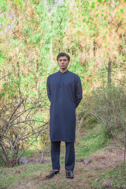 Navy Blue Kurta Pajama