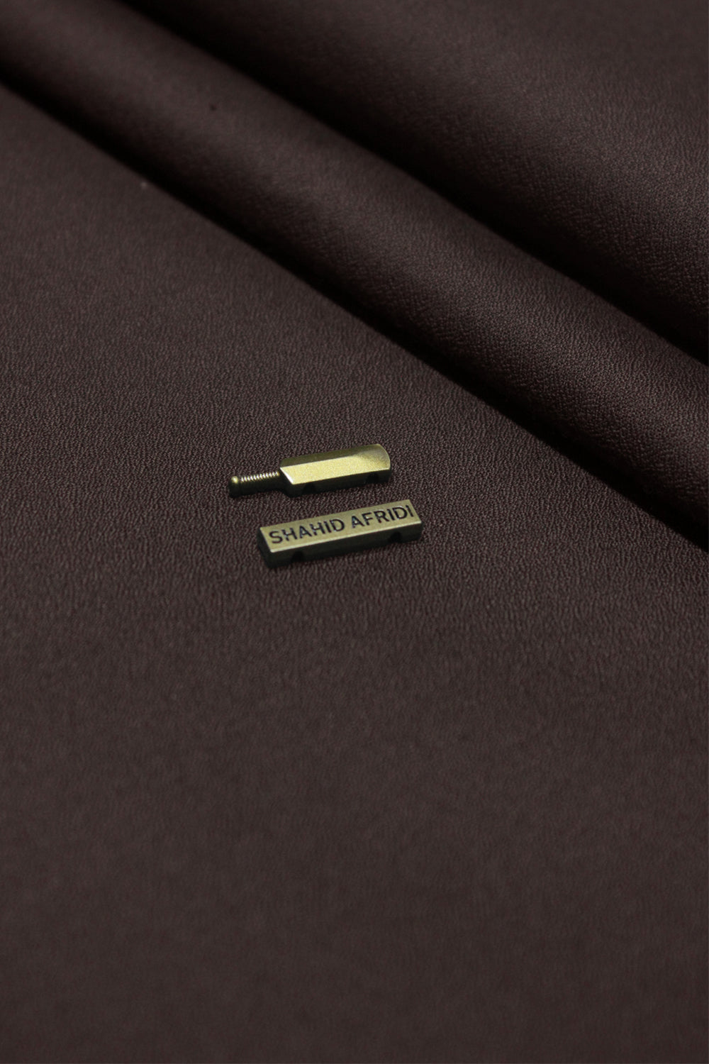 Dark Umber Brown Crepe Unstitched Fabric