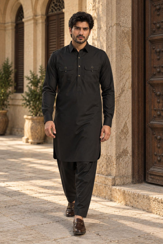 Military Olive Kameez Shalwar